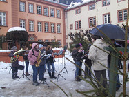 Impressionen vom Schlosshof - Musikschulklasse des Johannes-Althusius-Gymnasiums (JAG) (Foto: Rikarde Riedesel)