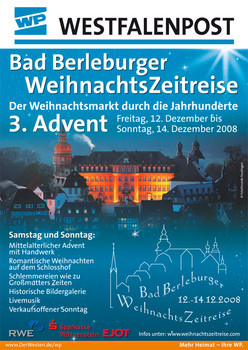 WP-Plakat der 'Bad Berleburger WeihnachtsZeitreise'