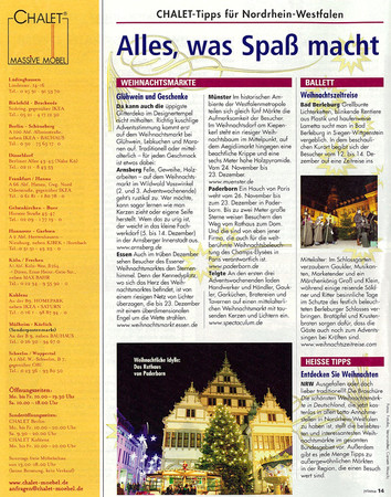 Prisma TV Guide - Veranstaltungstipps der Woche 48/2008 - Alles, was Spaß macht: Bad Berleburger WeihnachtsZeitreise