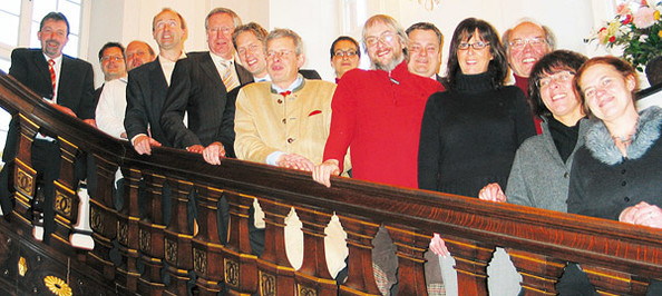 Im Berleburger Schloss präsentierten die Organisatoren und Veranstalter das Programm der dritten WeihnachtsZeitreise. (SZ-Foto: Holger Weber)