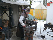 Impressionen vom Schlossgarten - Schmied im Mittelalter (Foto: Rikarde Riedesel)