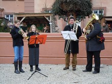 Impressionen vom Schlosshof - Musikschulklasse des Johannes- Althusius- Gymnasium (Foto: Rikarde Riedesel)