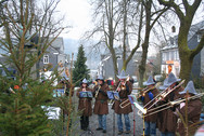 CVJM Posaunenchor auf dem Goetheplatz (Foto: Christian Völkel)