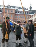 Impressionen vom Schlosshof - Alphornbläser (Foto: Rikarde Riedesel)