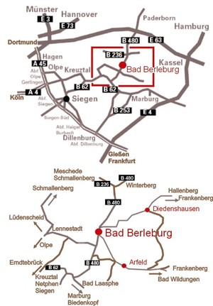 Anreisehinweis nach Bad Berleburg